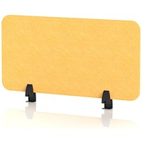 Sch! Acoustic Desktop Screen - Rectangle - 800 x 400mm - Buttercup Yellow