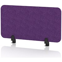 Sch! Acoustic Desktop Screen - Rectangle - 800 x 400mm - Plum Purple