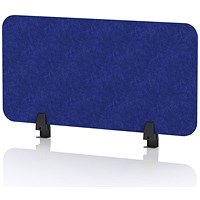 Sch! Acoustic Desktop Screen - Rectangle - 800 x 400mm - Cobalt Blue
