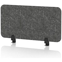 Sch! Acoustic Desktop Screen - Rectangle - 800 x 400mm - Graphite Charcoal