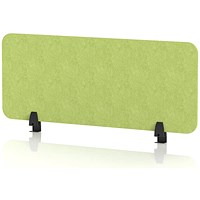 Sch! Acoustic Desktop Screen - Rectangle - 1000 x 400mm - Lime Green