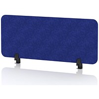 Sch! Acoustic Desktop Screen - Rectangle - 1000 x 400mm - Cobalt Blue