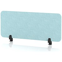 Sch! Acoustic Desktop Screen - Rectangle - 1000 x 400mm - Sky Light Blue