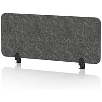 Sch! Acoustic Desktop Screen - Rectangle - 1000 x 400mm - Graphite Charcoal