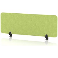 Sch! Acoustic Desktop Screen - Rectangle - 1200 x 400mm - Lime Green