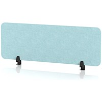 Sch! Acoustic Desktop Screen - Rectangle - 1200 x 400mm - Sky Light Blue