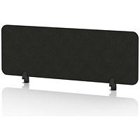 Sch! Acoustic Desktop Screen - Rectangle - 1200 x 400mm - Raven Black