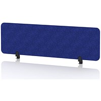 Sch! Acoustic Desktop Screen - Rectangle - 1400 x 400mm - Cobalt Blue