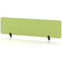 Sch! Acoustic Desktop Screen - Rectangle - 1600 x 400mm - Lime Green