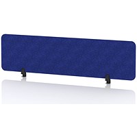 Sch! Acoustic Desktop Screen - Rectangle - 1600 x 400mm - Cobalt Blue