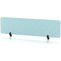 Sch! Acoustic Desktop Screen - Rectangle - 1600 x 400mm - Sky Light Blue