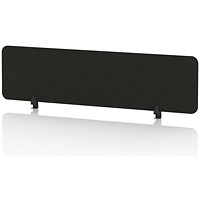 Sch! Acoustic Desktop Screen - Rectangle - 1600 x 400mm - Raven Black