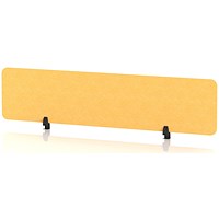 Sch! Acoustic Desktop Screen - Rectangle - 1800 x 400mm - Buttercup Yellow