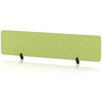 Sch! Acoustic Desktop Screen - Rectangle - 1800 x 400mm - Lime Green