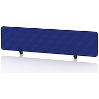 Sch! Acoustic Desktop Screen - Rectangle - 1800 x 400mm - Cobalt Blue