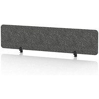 Sch! Acoustic Desktop Screen - Rectangle - 1800 x 400mm - Graphite Charcoal