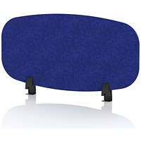 Sch! Acoustic Desktop Screen - Oblong - 800 x 400mm - Cobalt Blue