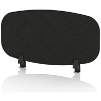 Sch! Acoustic Desktop Screen - Oblong - 800 x 400mm - Raven Black