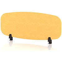 Sch! Acoustic Desktop Screen - Oblong - 1000 x 400mm - Buttercup Yellow