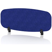 Sch! Acoustic Desktop Screen - Oblong - 1000 x 400mm - Cobalt Blue