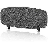 Sch! Acoustic Desktop Screen - Oblong - 1000 x 400mm - Graphite Charcoal