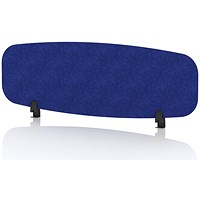 Sch! Acoustic Desktop Screen - Oblong - 1200 x 400mm - Cobalt Blue