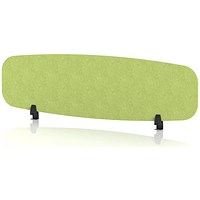 Sch! Acoustic Desktop Screen - Oblong - 1400 x 400mm - Lime Green