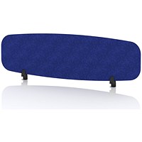 Sch! Acoustic Desktop Screen - Oblong - 1400 x 400mm - Cobalt Blue