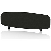 Sch! Acoustic Desktop Screen - Oblong - 1400 x 400mm - Raven Black