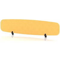 Sch! Acoustic Desktop Screen - Oblong - 1800 x 400mm - Buttercup Yellow