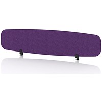 Sch! Acoustic Desktop Screen - Oblong - 1800 x 400mm - Plum Purple