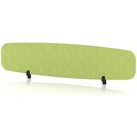 Sch! Acoustic Desktop Screen - Oblong - 1800 x 400mm - Lime Green
