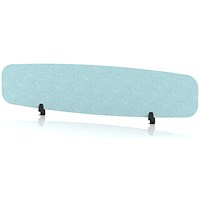 Sch! Acoustic Desktop Screen - Oblong - 1800 x 400mm - Sky Light Blue