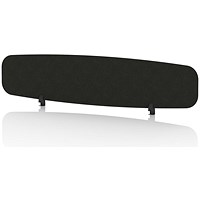 Sch! Acoustic Desktop Screen - Oblong - 1800 x 400mm - Raven Black