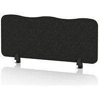 Sch! Acoustic Desktop Screen - Wave - 1000 x 400mm - Raven Black