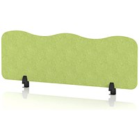 Sch! Acoustic Desktop Screen - Wave - 1200 x 400mm - Lime Green