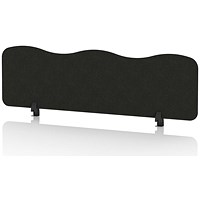 Sch! Acoustic Desktop Screen - Wave - 1400 x 400mm - Raven Black