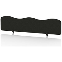 Sch! Acoustic Desktop Screen - Wave - 1800 x 400mm - Raven Black