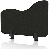 Sch! Acoustic Desktop Side Screen - Wave - 600 x 400mm - Raven Black