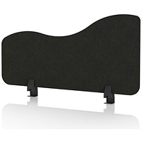 Sch! Acoustic Desktop Side Screen - Wave - 800 x 400mm - Raven Black