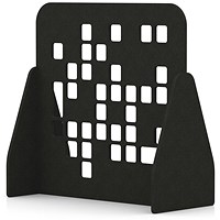 Sch! Acoustic Floor Standing Screen - Block - Raven Black - 1200mm