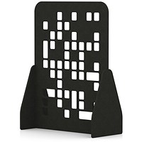 Sch! Acoustic Floor Standing Screen - Block - Raven Black - 1600mm