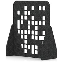 Sch! Acoustic Floor Standing Screen - Block - Graphite Charcoal - 1400mm