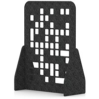 Sch! Acoustic Floor Standing Screen - Block - Graphite Charcoal - 1600mm