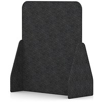 Sch! Acoustic Floor Standing Screen - Full - Graphite Charcoal - 1400mm