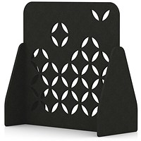 Sch! Acoustic Floor Standing Screen - Petal - Raven Black - 1200mm