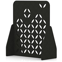 Sch! Acoustic Floor Standing Screen - Petal - Raven Black - 1400mm