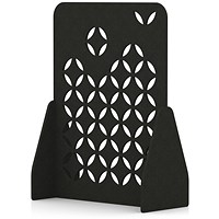 Sch! Acoustic Floor Standing Screen - Petal - Raven Black - 1600mm