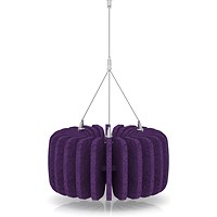 Sch! Acoustic Ceiling Baffles - Shade - Type A - 335mm Wide x 150mm High - Plum Purple