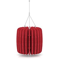 Sch! Acoustic Ceiling Baffles - Shade - Type A - 335mm Wide x 300mm High - Poppy Red